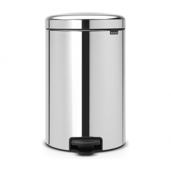 Brabantia NewIcon 649048 Cos de gunoi cu pedala 20 l inchidere silentioasa baza antiderapanta galeata interioara metalica otel inoxidab 