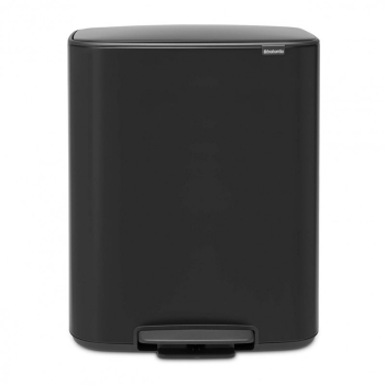Cos de gunoi cu pedala Brabantia Bo 1003185 60 l inchidere silentioasa baza antiderapanta negru 