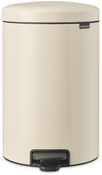Cos de gunoi cu pedala Brabantia NewIcon 1005535 20 l Inchidere silentioasa Baza antiderapanta Bej 