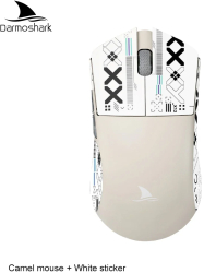 Mouse de gaming wireless Bluetooth tri-moda Darmoshark M3 26000 DPI - M3 Camel cu autocolant 