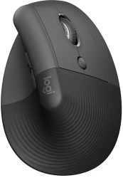 Mouse wireless Bluetooth Logitech Lift &ndash Mouse ergonomic cu ton moale pentru afaceri si utilizare in birou - negru 6485 