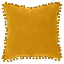 Perna decorativa Sani POMPON 40 x 40 cm Galben 