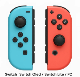 Switch Joypad pentru Nintendo Switch Oled Lite L/R Joy controller cu cu vibraE&rsaquo ie dublA&fnof Cons gamepad also for PC YUZU 