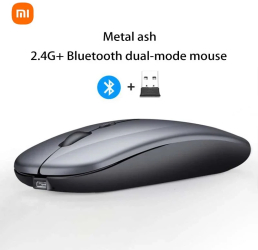 Xiaomi Mouse Wireless Reincarcabil Bluetooth 2.4GHz Mini - Gri Model Dublu 