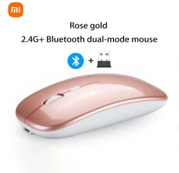 Xiaomi Mouse Wireless Reincarcabil Bluetooth 2.4GHz Mini - Roz Model Dublu 
