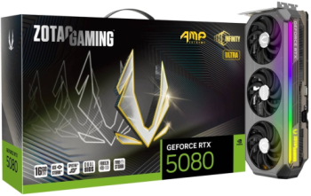 Placa video Zotac nVidia GeForce RTX 5080 AMP Extreme INFINITY ULTRA 16GB GDDR7 256 bit 