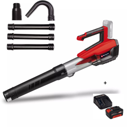 Pachet Suflanta pentru frunze Einhell Power X-Change GP-LB 18200 Li Solo + Kit acumulator si incarcator Einhell PXC 4512042 18 V 4.0 Ah pute 