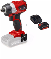Surubelnita fara fir cu impact Einhell Power X-Change TE-CI 18 Li + Kit acumulator si incarcator Einhell PXC 4512042 18 V 4.0 Ah putere maxi