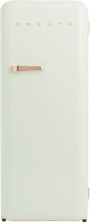 Frigider Retro CREATE 281 litri verde pastel/rose gold 