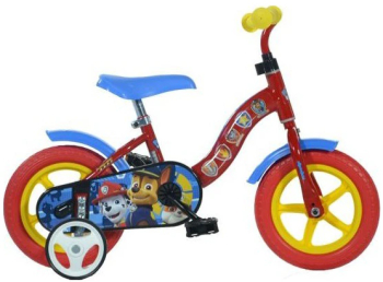 Bicicleta Dino Bikes pentru copii 10 inch Paw Patrol Rosu 