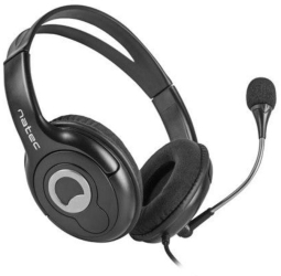 Casti Stereo Natec Bear 2 Microfon (Negru)