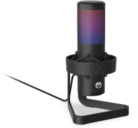 Microfon streaming Endorfy AXIS iluminare Cu fir Suport metalic (Negru)