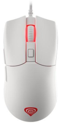 Mouse Gaming Genesis Krypton 750 USB-A 8000 DPI Iluminare RGB 6 butoane programabile Panouri interschimbabile Greutate reglabila (Alb) 
