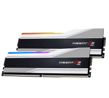 Kit Memorie G.Skill Trident Z5 RGB XMP 3.0 Silver 32GB, DDR5-7600Mhz, CL36, Dual Channel memorii