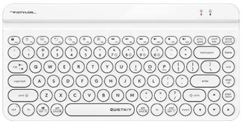 Tastatura wireless A4Tech FStyler FBK30 Bluetooth + 2.4GHz Silentioasa (Alb)