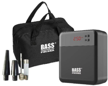 Set mini compresor de aer Bass Polska portabil cu LED 120W 