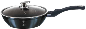 Tigaie adanca cu capac 24 cm Berlingerhaus Metallic Line Aquamarine Edition 