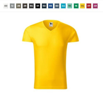 Tricou barbati SLIM FIT S Masculin Bleumarin 