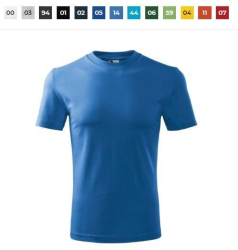 Tricou cu maneci scurte unisex HEAVY-110 croi clasic Malfini L Ebony Gray 