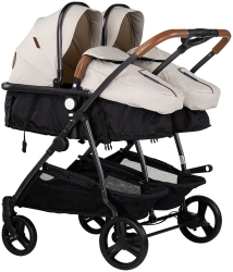 Carucior gemeni Chipolino Duo Smart 2 in 1 biscotta 