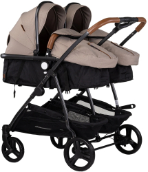 Carucior gemeni Chipolino Duo Smart 2 in 1 tiramisu 