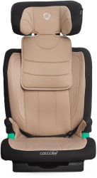 Scaun auto iSize Isofix Coccolle Eris 100-150 cm Tetiera si spatar reglabile Pozitie somn junior Cotiere confortabile Omologat R129 Bare 