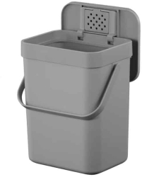 Cos de gunoi Puro II Food Waste Caddy 7 L EKO - 601807 gri 