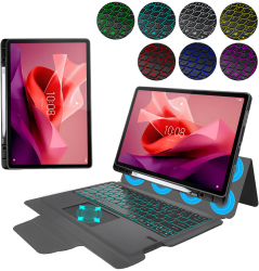 Husa Cu Grad Ridicat de Protectie cu Tastatura pentru Lenovo Tab P12 X35 Hard Plastic Intense Dark 