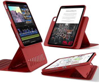 Husa Cu Grad Ridicat de Protectie pentru iPad Air 13 2024 X58 Thermoresistant plastic Elegant Ruby 