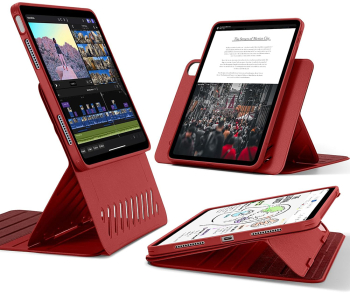Husa Cu Grad Ridicat de Protectie pentru iPad Air 4 2020/Air 5 2022/Air 11  2024 X64 Thermoresistant plastic Elegant Ruby 