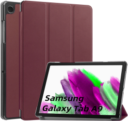 Husa Cu Grad Ridicat de Protectie pentru Samsung Galaxy Tab A9 D60 MicroTwine Elegant Ruby