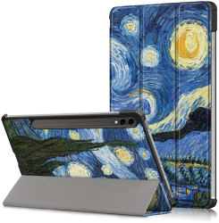 Husa pentru Samsung Galaxy Tab S9 Plus/S9 FE Plus SoL Compact W25 Nanotextil Starry Night 