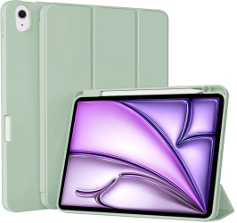 Husa Protectie pentru iPad Air 11 2024 Q63 TPU Matcha Lucky Green 