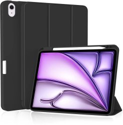 Husa Protectie pentru iPad Air 11  2024 Q59 TPU Deep Dark 