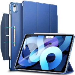 Husa Protectie pentru iPad Air 4 2020/Air 5 2022/Air 6 2024 SoL Grip C69 Piele ecologica Albastru Marin 