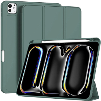 Husa Protectie pentru iPad Pro 11 2024 Q67 TPU Lucky Green 