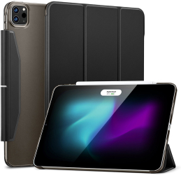 Husa Protectie pentru iPad Pro 13 2024 C20 Piele ecologica Frosted Deep Dark 