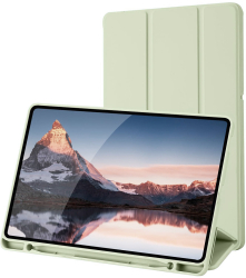 Husa Protectie pentru Samsung Galaxy Tab S6 Lite 2020/2022/2024 R44 TPU Matcha Lucky Green 
