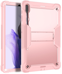 Husa Protectie pentru Samsung Galaxy Tab S7 FE + Folie R87 Lexgard Golden Rose 