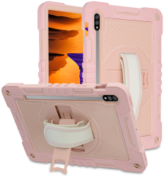 Husa Protectie pentru Samsung Galaxy Tab S7/Tab S8 SoLSiA M73 Lexgard Powder Pink 