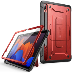 Husa Protectie pentru Samsung Galaxy Tab S8 Ultra G83 Termoplastic Metallic Noble Red 