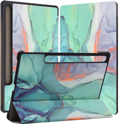 Husa Protectie pentru Samsung Galaxy Tab S9/S9 FE SoL Protect F50 Nanotextil Lucky Green Time