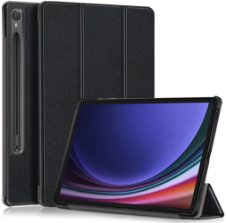 Husa Protectie pentru Samsung Galaxy Tab S9/S9 FE SoLSiA B44 Nanotextil Deep Dark 