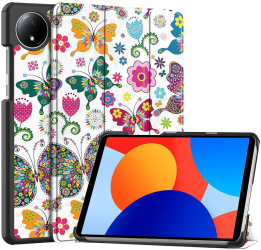 Husa Protectie pentru Xiaomi Noble Redmi Pad SE 8.7 M78 Nanotextil Butterfly 
