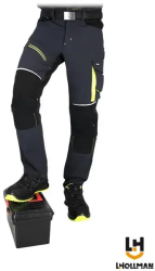 Pantaloni de protectie RAWPOL multifunctionali regular fit LH-TARAN-T 62 Negru