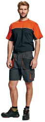 Pantaloni scurti de protectie din tercot EMERTON CERVA 48 Gri 