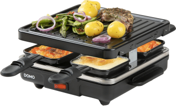 Plita grill si raclette DOMO Just Us 4 persoane negru 