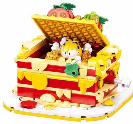 Set de constructie 250 piese Garfield si lasagne - Sluban 