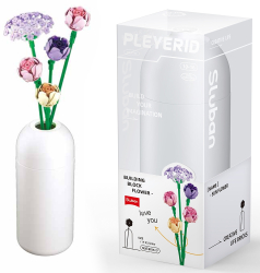 Set de Constructie Flowers 198 piese Bujor - Sluban
