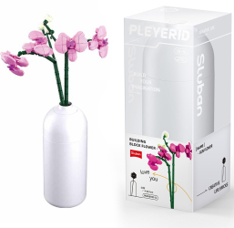 Set de Constructie Flowers 261 piese Orhidee - Sluban 